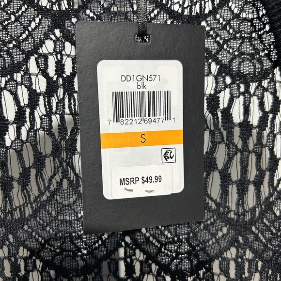 DKNY Women's Open-Stitch Drop-Shoulder Cardigan Sweater NWT - Picture 4 of 6